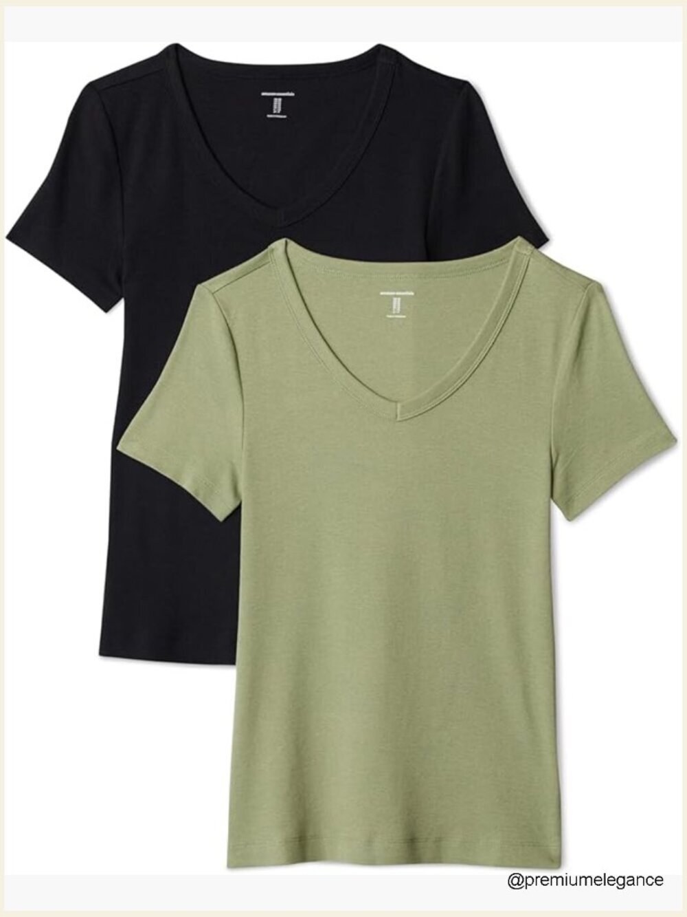 Slim-Fit Short-Sleeve V-Neck T-Shirt 2-Pack Cotton Modal Blend